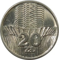 20 ZŁOTYCH 1974 - WIEŻOWIEC I KŁOSY - (1-) - K1844