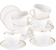 Filiżanka zestaw MariaPaula Moderna Gold porcelana 250 ml 6 szt.