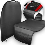 Ochranná podložka na jedno kreslo Agmi umelá koža čierna univerzálna + Návlek na pásy Agmi 40 x 60 cm čierna