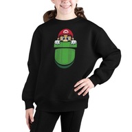 BLUZA DZIECIĘCA NADRUK - SUPER MARIO BROS 7+ 128