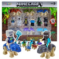 KOCKY mini FIGÚRKY Minecraft DINOSAURY 12 ks Minifigúrky Ludki