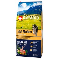 Suché krmivo Ontario jahňacie pre psov s alergiou 12 kg