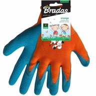 Detské ochranné rukavice veľkosť 2 polyester potiahnuté LATEXOM BRADAS