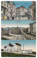 A23 Gruss aus Bielitz Biala Bielsko Biała Składanka 1913 stan ! rzadka