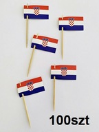 Wykałaczki Flaga CHORWACJA Pikery Szpilki 100szt