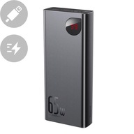 Powerbanka Adaman 2x USB 1x USB-C 1x microUSB 20000mAh 65W Quick Charge černá