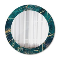 Moderné zrkadlo v Ozdobnom sklenenom ráme - Zelený mramor 60