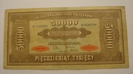 Banknot 50000 marek polskich 1922 seria D stan 3+