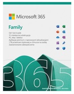 MICROSOFT Office 365 Family 6 użytkowników 1 rok Win Mc przedłużenie / nowy