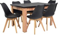 Stół do KUCHNI JADALNI rozkładany 80x120 6 krzeseł