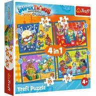 Puzzle 4v1 SUPER ZINGS THINGS AKCIA 4x puzzle pre deti škôlka vek 4