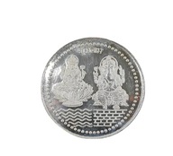 Srebna Moneta przyciągająca bogactwo i pomyślność 2,40 cm Nepal - Tybet