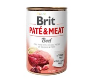 Brit Paté Meat Beef Vlhké Krmivo pre psa Hovädzie mäso 400g
