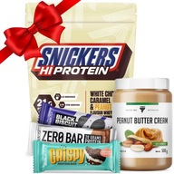 Snickers 455g + Arašidové maslo + Proteínové tyčinky | Fit set sladkostí