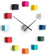 Dizajnové nástenné nalepovacie hodiny Future Time FT3000MC Cubic multicolor