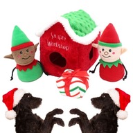 Hračka pre psa VIANOČNÁ NORKA Interaktívna skryté maskoti na Vianoce