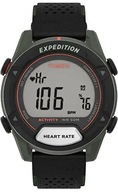 Timex Expedition Rugged - Męski zegarek cyfrowy 43mm, skórzany pasek, chron
