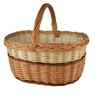 PROUTĚNÝ KOŠÍK NA NÁKUPY KOŠÍK na piknik HOUBY