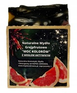 Prírodné Grapefruitové mydlo SILA FARIEB S AKTÍVNYM UHLÍM Regulácia kožného mazu