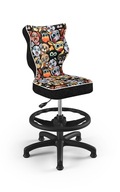Krzesło fotel dziecięcy podnóżek zwierzaki roz. 4