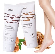 KREM do STÓP z MOCZNIKIEM zmiękczający + PEELING do stóp ZESTAW REFEET