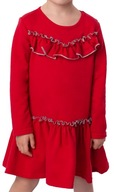 Czerwona Sukienka Dla Dziewczynki r. 140