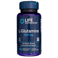 Life Extension L-Glutamín 500 mg Nálada Svaly Imunita 100k