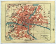 KRÓLEWIEC. Plan miasta koniec XIX wieku