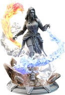 Kitarlia - Ohnivá čarodejnica Figúrka 12k + Základňa pre DND D&D tlač 3D RPG