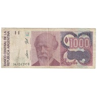 Banknot, Argentina, 1000 Australes, Undated (1988-