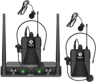 Debra Audio AU200 Pro 2-kanałowy bezprzewodowy system mikrofonowy UHF