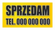 BANER reklamowy SPRZEDAM 100x200 dom-mieszkanie