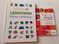 LEKSYKON Lektur i wierszy 4-6 + Tablice łączone Polski GREG x2