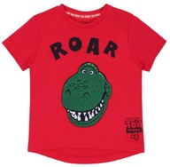 Červené tričko s dinosaurom Toy Story 4-5 rokov
