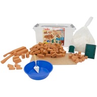 Építőkockák Téglák Teifoc Építs Téglából Kreatív készlet 145 db-os