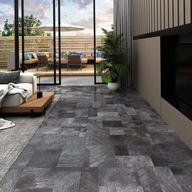PVC samolepiaci podlahový panel 5,11 m² drevosivý sivý