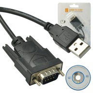 PRZEJŚCIÓWKA ADAPTER KONWERTER USB DO RS232 0,8m