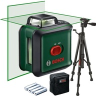 Laser krzyżowy zielony Bosch PLL 360 Etui Universal Level + Statyw 157cm