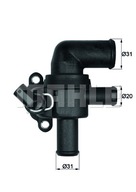 Mahle TI 53 90 Termosztát, folyadék hűtő