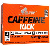 OLIMP CAFFEINE KICK 200mg KOFEINA POBUDZENIE ENERGIA SIŁA KONCENTRACJA 60 K