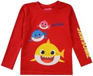 BABY SHARK BLUZKA bluzeczka bawełna DŁUGI RĘKAW t-shirt licencyjny 104 E37S