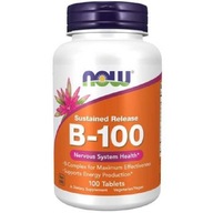 Now Foods B-100 vitamín B komplex 100 tabliet