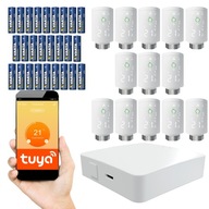 13x Głowica Termostatyczna Sterownik SMART + Bramka Zigbee 3.0 Tuya WiFi