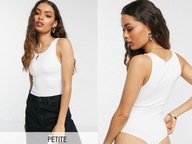 Vero Moda Białe body gładkie damskie M