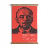 Lenin skica grafika s rámom pre spálňu A3 retro