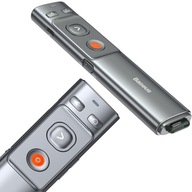Baseus Orange Dot Wireless Presenter (Red Laser)(Charging) Grey