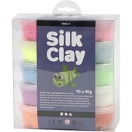 Hmotnosť Silk Clay - 10x40g kol. Pastelové