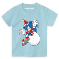 Sonic Vianočné detské tričko Bavlnené Hrubé Prémiová kvalita