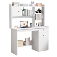 SZÁMÍTÓGÉPASZTAL FEHÉR LOFT LAPTOP ALÁ SKANDINÁV SZÁMÍTÓGÉP 7 POLCCAL