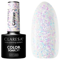 Claresa Lakier Hybrydowy UV/LED 5g - Glitter 2